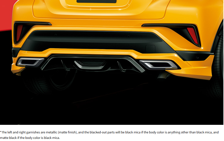 C-HR(ZYX11,NGX10,NGX50) Modellista Rear Skirts (BOOST IMPULSE STYLE) (2016-2019)
