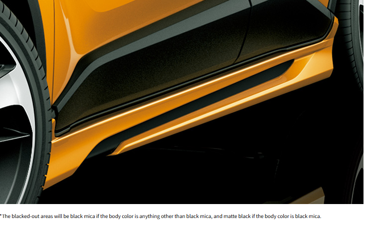 C-HR(ZYX11,NGX10,NGX50) Modellista Side Skirts (BOOST IMPULSE STYLE) (2016-2019)