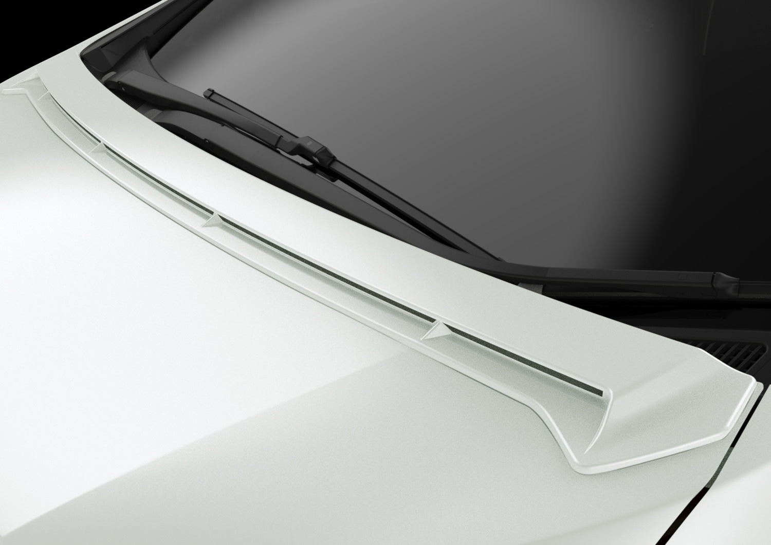 Alphard (AYH30) TRD Front Hood Extension (for Aero Body)