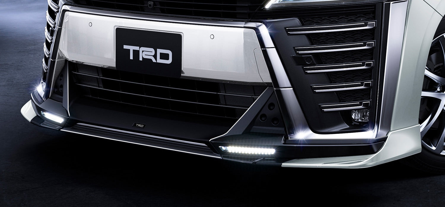Vellfire (AYH30) TRD Front Spoiler with LED (for Aero Body)