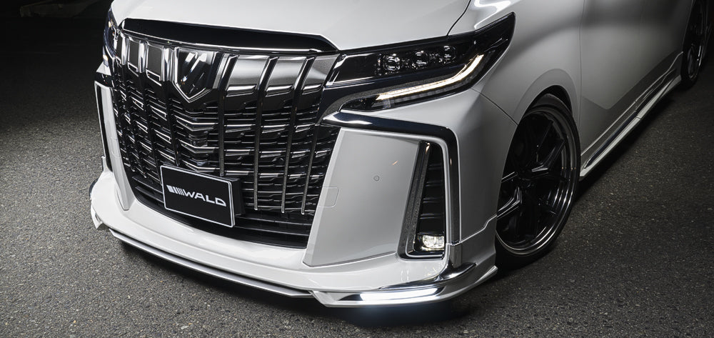 Alphard (AYH30) WALD EXECUTIVE LINE(for Aero Body) Front Grille(Gunmetal painted chrome garnish included)