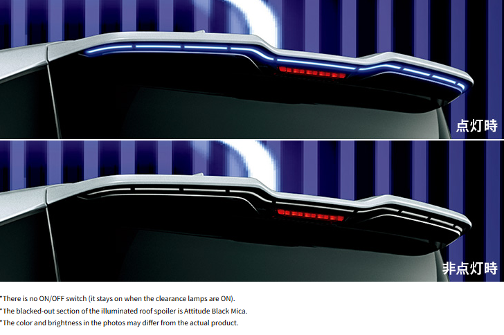 Voxy(ZWR90) Modellista Illuminate Roof Spoiler