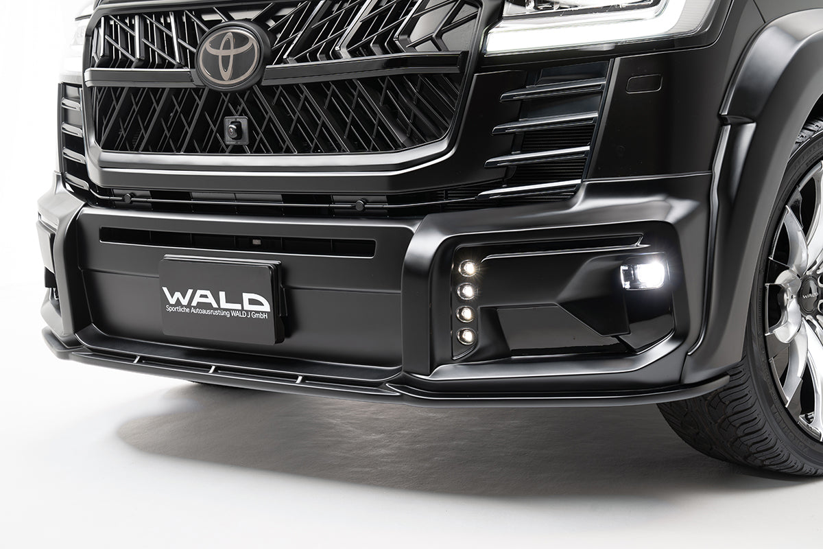 Land Cruiser LC300 WALD SPORTS LINE BLACK BISON EDITION LED For Front Spoiler