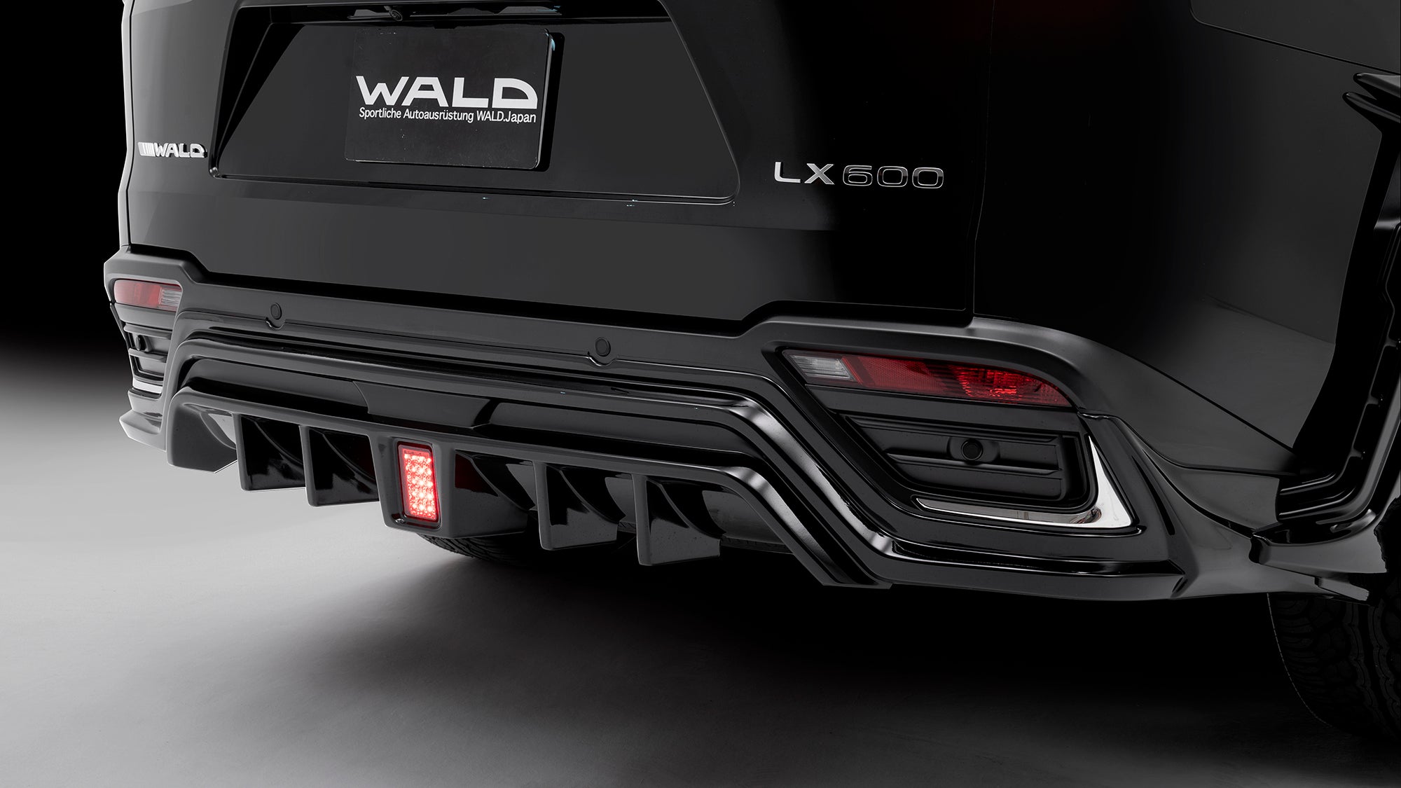 Lexus LX600/700h(VJA/VJH310W) WALD SPORTS LINE BLACK BISON EDITION LED Rear Skirt