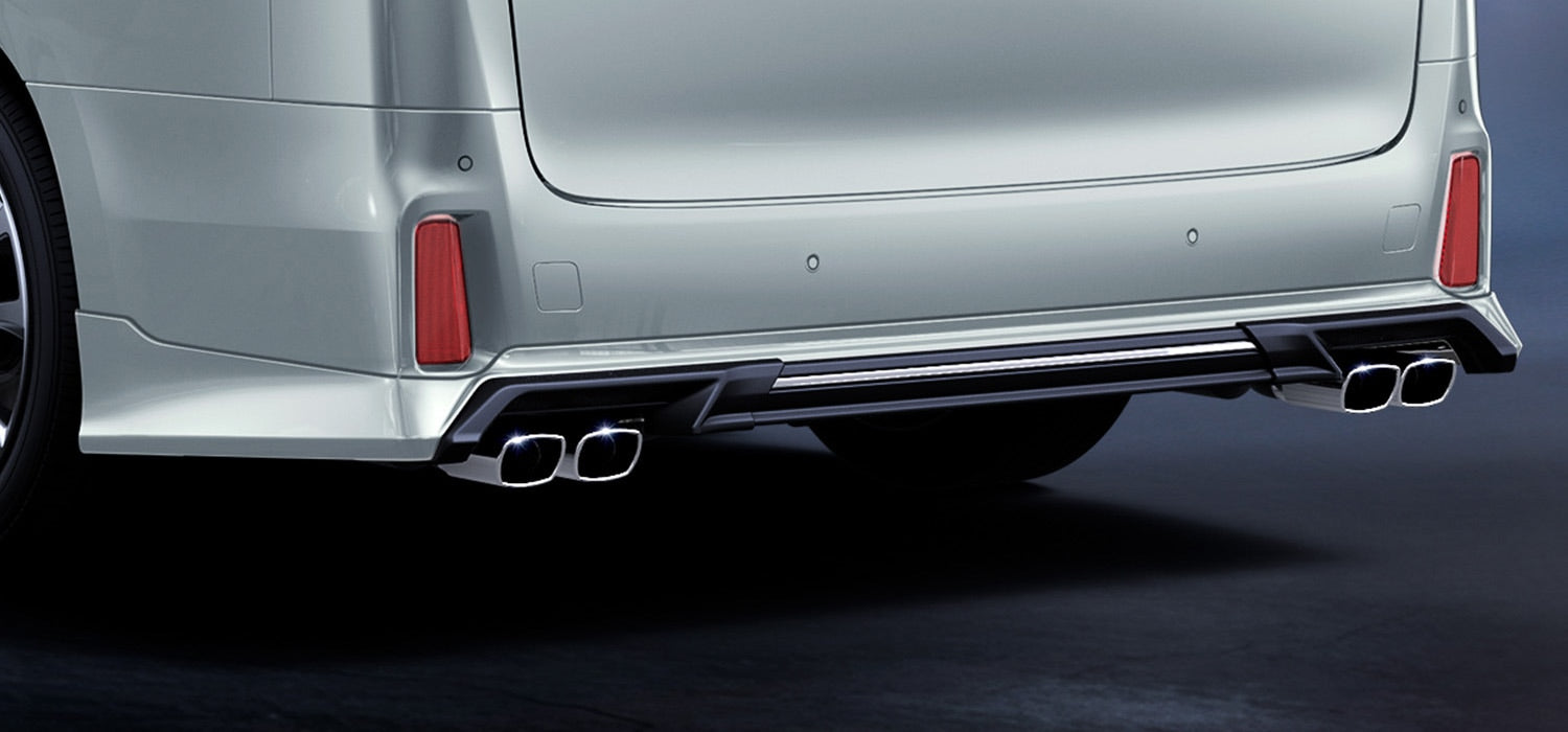 Vellfire (AYH30) TRD Rear Bumper Spoiler & High Response Muffler (Aero Body)