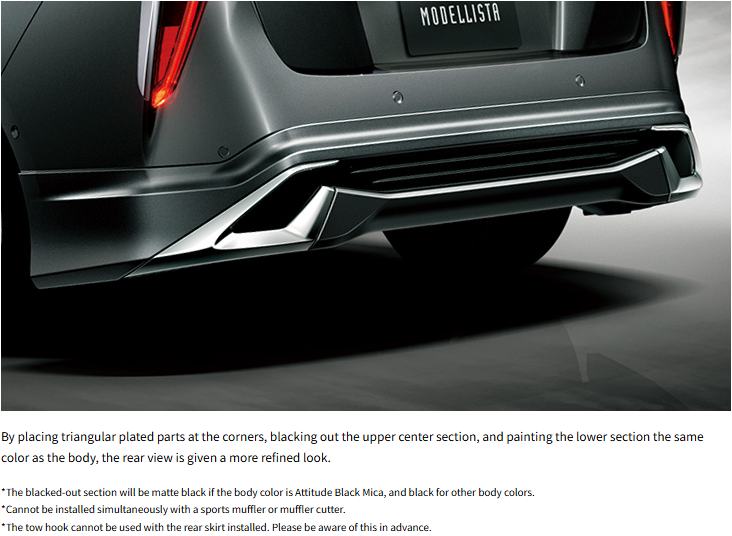 Prius(ZVW50,ZVW51) Modellista (ICONIC STYLE) Rear Skirt
