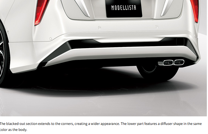 Prius(ZVW50,ZVW51) Modellista(UP-GRADE STYLE) Rear Skirts