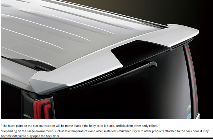 Esquire(ZWR80,ZRR80) Modellista(AERO KIT) Rear Spoiler