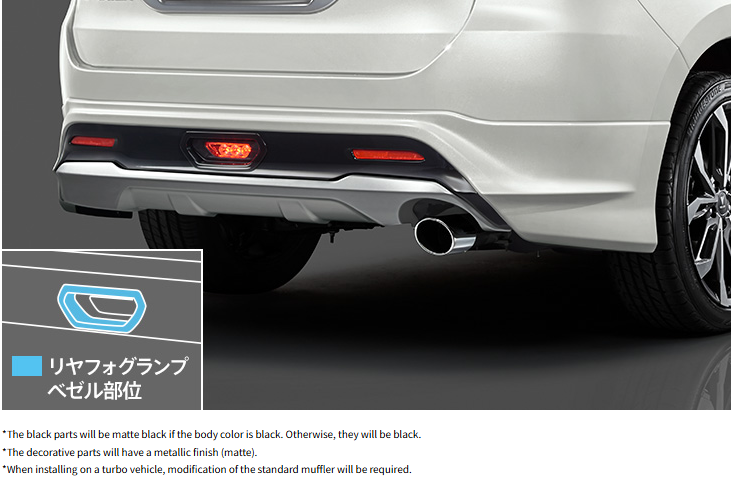 Harrier (ZSU60,ASU60) Modellista (Ver.2) Rear styling kit (for Cold Weather Cars)