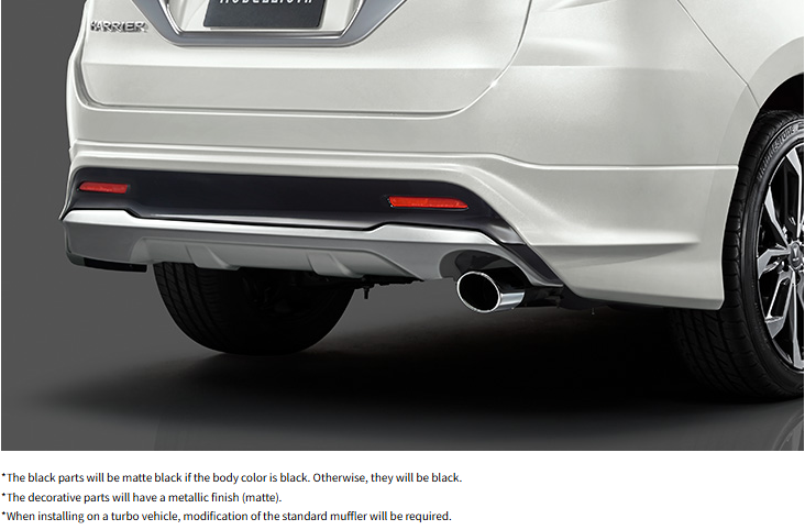Harrier (ZSU60,ASU60) Modellista (Ver.2) Rear styling kit (rear skirt + muffler cutter)