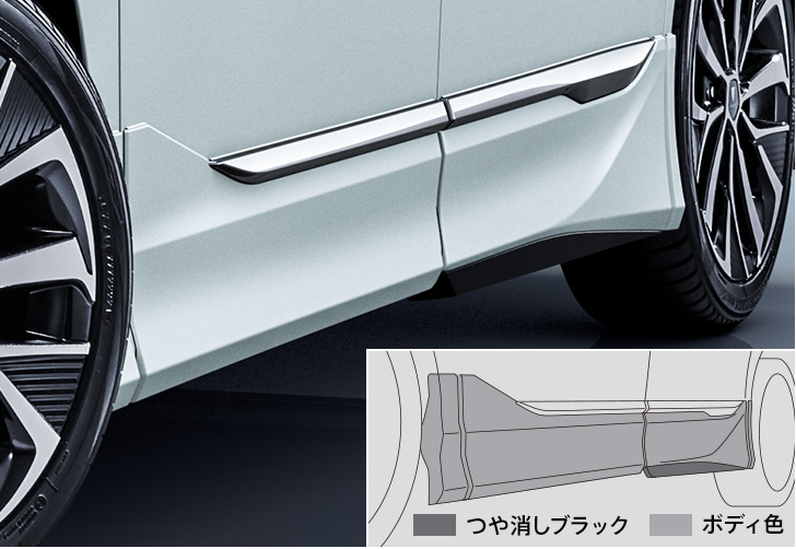 Noha(ZWR90) Modellista Side Skirt Set (car with universal step)