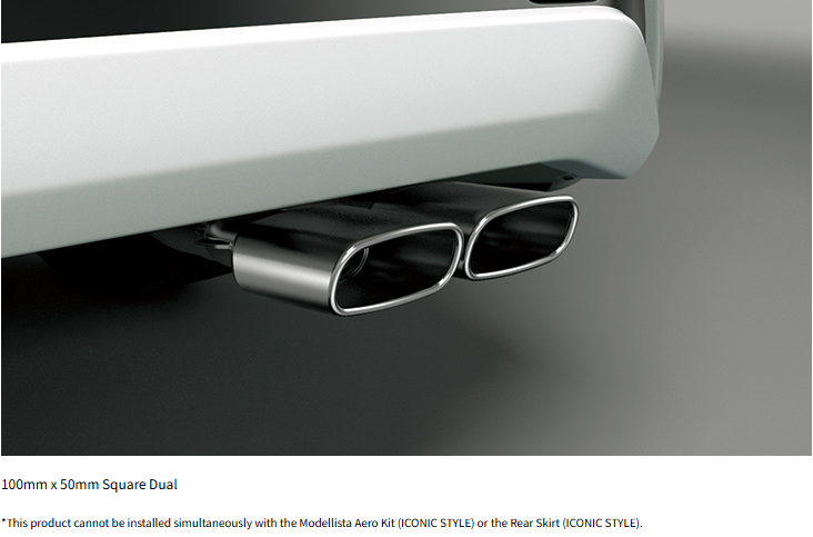 Prius(ZVW50,ZVW51) Modellista(UP-GRADE STYLE) Sports Muffler